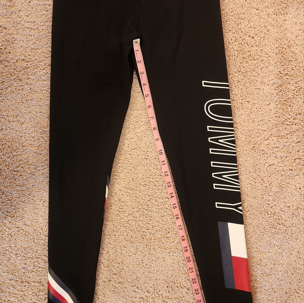 Tommy Hilfiger Jersery Black Leggings High Rise Size Small - Picture 6 of 9